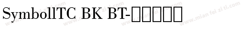 SymbollTC BK BT字体转换